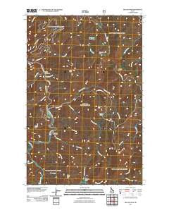 Red Ives Peak Idaho Historical topographic map, 1:24000 scale, 7.5 X 7.5 Minute, Year 2011