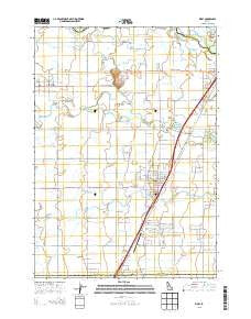 Rigby Idaho Current topographic map, 1:24000 scale, 7.5 X 7.5 Minute, Year 2013