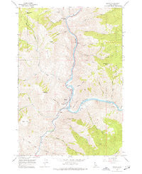 Riggins Idaho Historical topographic map, 1:24000 scale, 7.5 X 7.5 Minute, Year 1964