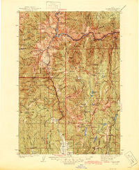 Riggins Idaho Historical topographic map, 1:125000 scale, 30 X 30 Minute, Year 1945