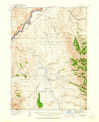 Rockland Idaho Historical topographic map, 1:62500 scale, 15 X 15 Minute, Year 1934