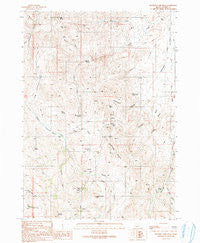 Rooster Comb Peak Idaho Historical topographic map, 1:24000 scale, 7.5 X 7.5 Minute, Year 1990
