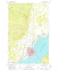 Sandpoint Idaho Historical topographic map, 1:24000 scale, 7.5 X 7.5 Minute, Year 1968