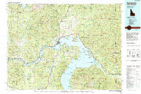 Sandpoint Idaho Historical topographic map, 1:100000 scale, 30 X 60 Minute, Year 1984