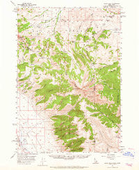 Scott Peak Idaho Historical topographic map, 1:62500 scale, 15 X 15 Minute, Year 1957