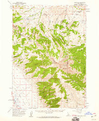 Scott Peak Idaho Historical topographic map, 1:62500 scale, 15 X 15 Minute, Year 1957