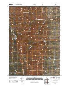 Scout Mountain Idaho Historical topographic map, 1:24000 scale, 7.5 X 7.5 Minute, Year 2011
