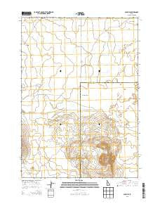 Scoville Idaho Current topographic map, 1:24000 scale, 7.5 X 7.5 Minute, Year 2013