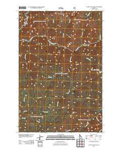 Scurvy Mountain Idaho Historical topographic map, 1:24000 scale, 7.5 X 7.5 Minute, Year 2011