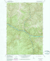 Selway Falls Idaho Historical topographic map, 1:24000 scale, 7.5 X 7.5 Minute, Year 1966