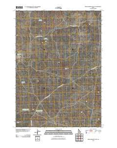 Serviceberry Butte Idaho Historical topographic map, 1:24000 scale, 7.5 X 7.5 Minute, Year 2010