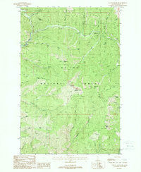 Shefoot Mountain Idaho Historical topographic map, 1:24000 scale, 7.5 X 7.5 Minute, Year 1988