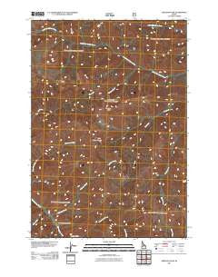 Sheldon Peak Idaho Historical topographic map, 1:24000 scale, 7.5 X 7.5 Minute, Year 2011