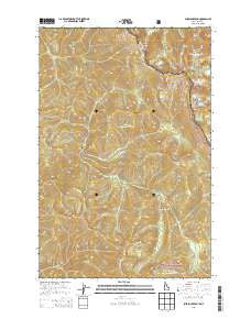 Sherlock Peak Idaho Current topographic map, 1:24000 scale, 7.5 X 7.5 Minute, Year 2013