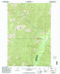 Shissler Peak Idaho Historical topographic map, 1:24000 scale, 7.5 X 7.5 Minute, Year 1995
