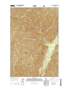 Shissler Peak Idaho Current topographic map, 1:24000 scale, 7.5 X 7.5 Minute, Year 2013