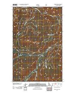 Shorty Peak Idaho Historical topographic map, 1:24000 scale, 7.5 X 7.5 Minute, Year 2011