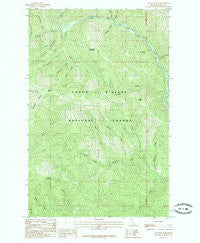 Skitwish Peak Idaho Historical topographic map, 1:24000 scale, 7.5 X 7.5 Minute, Year 1985