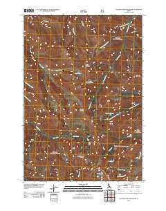 Sleeping Deer Mountain Idaho Historical topographic map, 1:24000 scale, 7.5 X 7.5 Minute, Year 2011