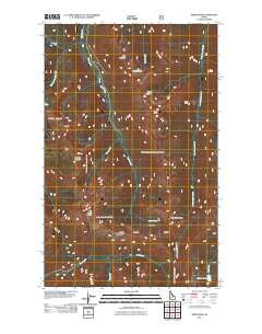 Smith Peak Idaho Historical topographic map, 1:24000 scale, 7.5 X 7.5 Minute, Year 2011