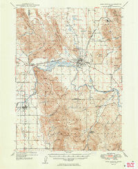 Soda Springs Idaho Historical topographic map, 1:62500 scale, 15 X 15 Minute, Year 1949