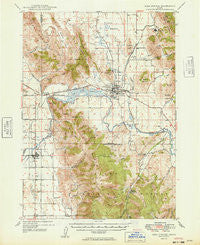 Soda Springs Idaho Historical topographic map, 1:62500 scale, 15 X 15 Minute, Year 1949