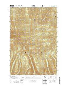 Sourdough Peak Idaho Current topographic map, 1:24000 scale, 7.5 X 7.5 Minute, Year 2013