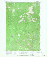 Spot Mountain Idaho Historical topographic map, 1:24000 scale, 7.5 X 7.5 Minute, Year 1966