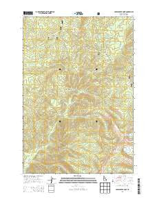 Spread Creek Point Idaho Current topographic map, 1:24000 scale, 7.5 X 7.5 Minute, Year 2013