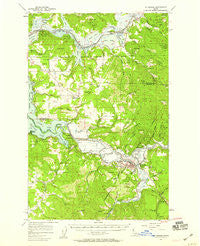St. Maries Idaho Historical topographic map, 1:62500 scale, 15 X 15 Minute, Year 1957