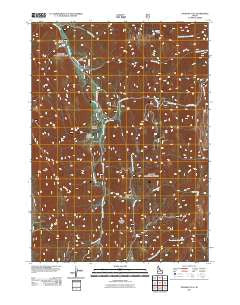 Stewart Flat Idaho Historical topographic map, 1:24000 scale, 7.5 X 7.5 Minute, Year 2011