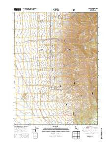 Strevell Idaho Current topographic map, 1:24000 scale, 7.5 X 7.5 Minute, Year 2013
