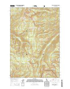 Stripe Mountain Idaho Current topographic map, 1:24000 scale, 7.5 X 7.5 Minute, Year 2013
