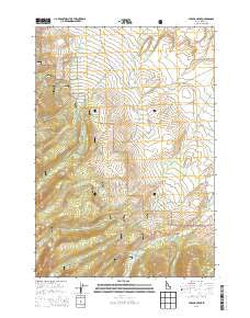 Stroud Creek Idaho Current topographic map, 1:24000 scale, 7.5 X 7.5 Minute, Year 2013