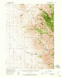 Sublett Idaho Historical topographic map, 1:62500 scale, 15 X 15 Minute, Year 1958
