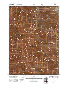 Sunset Peak Idaho Historical topographic map, 1:24000 scale, 7.5 X 7.5 Minute, Year 2011