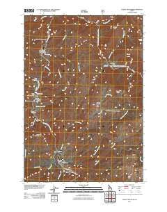 Teapot Mountain Idaho Historical topographic map, 1:24000 scale, 7.5 X 7.5 Minute, Year 2011