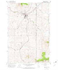 Tekoa Washington Historical topographic map, 1:24000 scale, 7.5 X 7.5 Minute, Year 1964