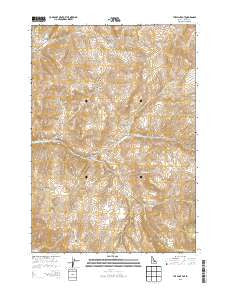 The Paint Pot Idaho Current topographic map, 1:24000 scale, 7.5 X 7.5 Minute, Year 2013