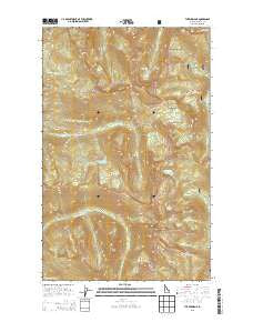 The Wigwams Idaho Current topographic map, 1:24000 scale, 7.5 X 7.5 Minute, Year 2013