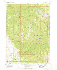 Thompson Peak Idaho Historical topographic map, 1:24000 scale, 7.5 X 7.5 Minute, Year 1966