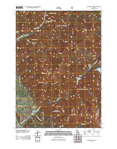 Thompson Peak Idaho Historical topographic map, 1:24000 scale, 7.5 X 7.5 Minute, Year 2011
