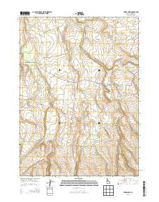 Three Creek Idaho Current topographic map, 1:24000 scale, 7.5 X 7.5 Minute, Year 2013