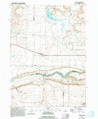 Ticeska Idaho Historical topographic map, 1:24000 scale, 7.5 X 7.5 Minute, Year 1992