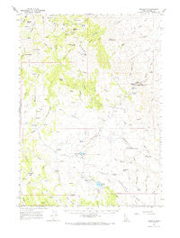 Triangle Idaho Historical topographic map, 1:62500 scale, 15 X 15 Minute, Year 1965
