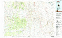 Triangle Idaho Historical topographic map, 1:100000 scale, 30 X 60 Minute, Year 1990