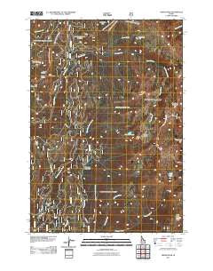 Tripod Peak Idaho Historical topographic map, 1:24000 scale, 7.5 X 7.5 Minute, Year 2011