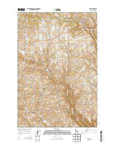 Troy Idaho Current topographic map, 1:24000 scale, 7.5 X 7.5 Minute, Year 2013
