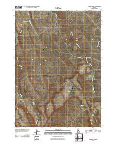Turner Table Idaho Historical topographic map, 1:24000 scale, 7.5 X 7.5 Minute, Year 2010