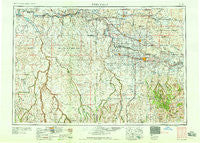 Twin Falls Idaho Historical topographic map, 1:250000 scale, 1 X 2 Degree, Year 1958
